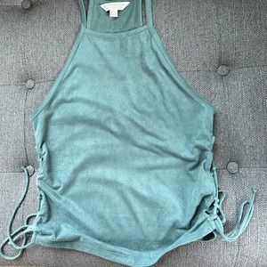 American Eagle suede high neck tank